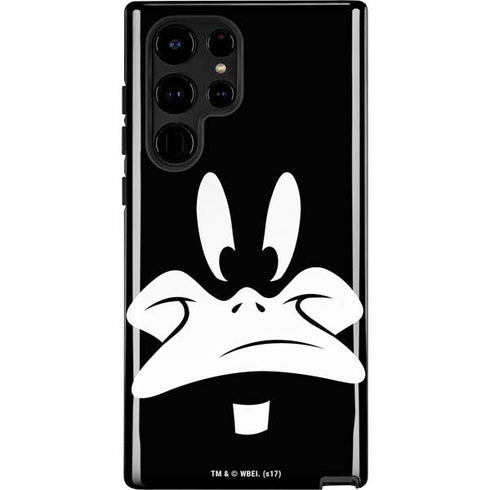 Looney Tunes Daffy Duck Plain Black and White Galaxy Cases